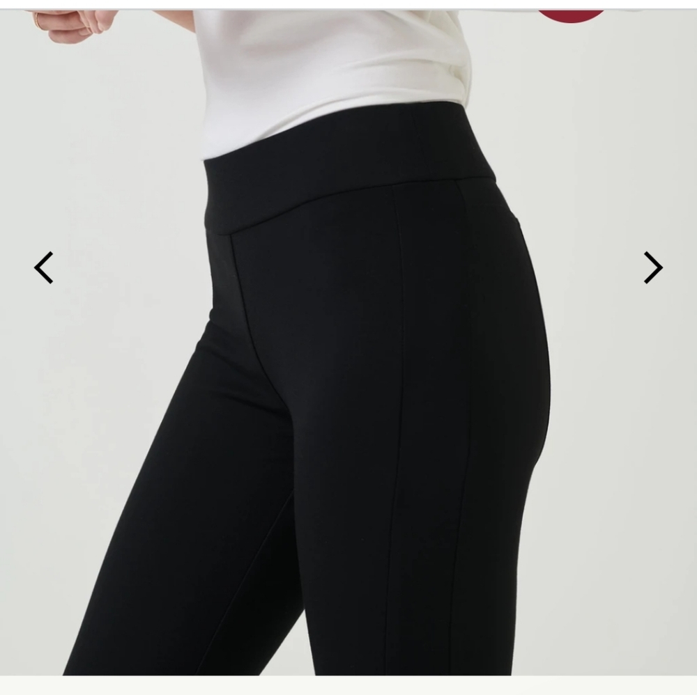 NWT Untuckit Ponte Pants with suede tuxedo stripe